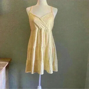 Hollister Daisy Dress Yellow & White Large